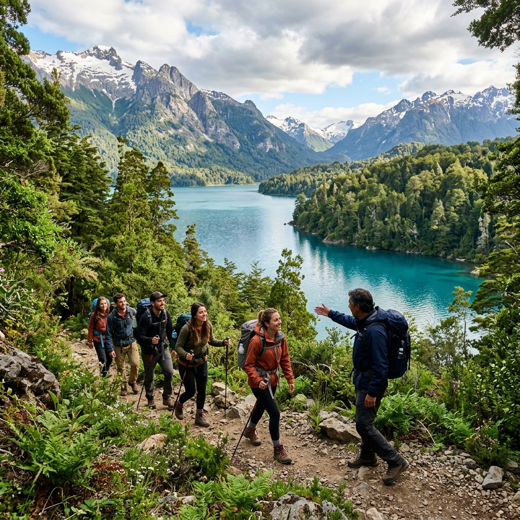 Trekking guiado en la montaña